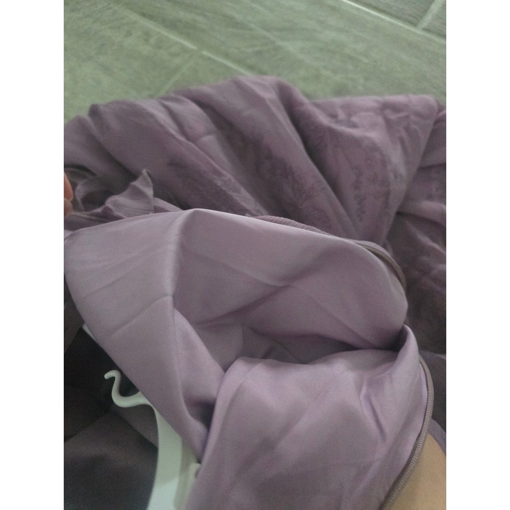 Rihoas Purple Floral Chiffon Ruffle Maxi Dress Tie Strap Fairycore Romantic S - Picture 8 of 12